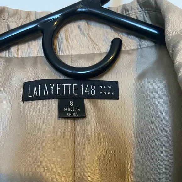 LAFAYETTE 148 NEW YORK METALLIC CRINKLE TOP, GUC - Picture 3 of 7